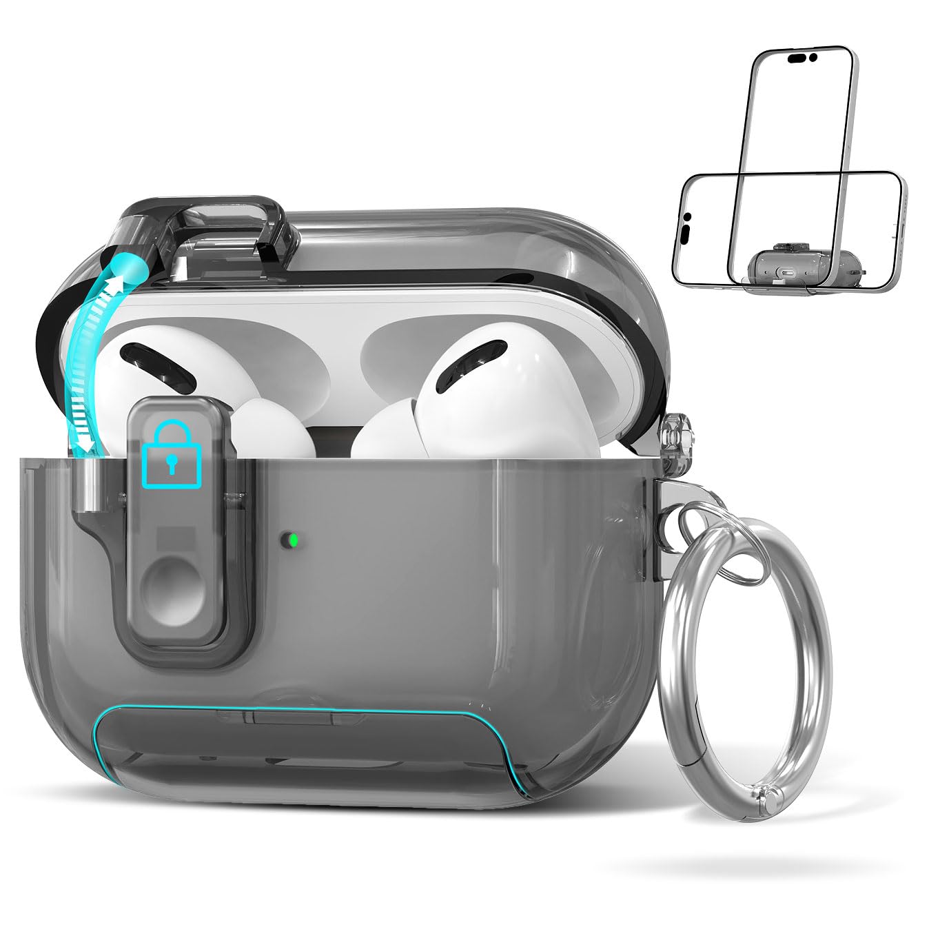 AirPods 第3世代　保護カバー付 AirPods 第3世代 ケース カバー ブラック ベージュ ピンク